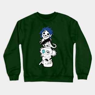 Gorillaz Band Fan Artwork Design Full Version Crewneck Sweatshirt